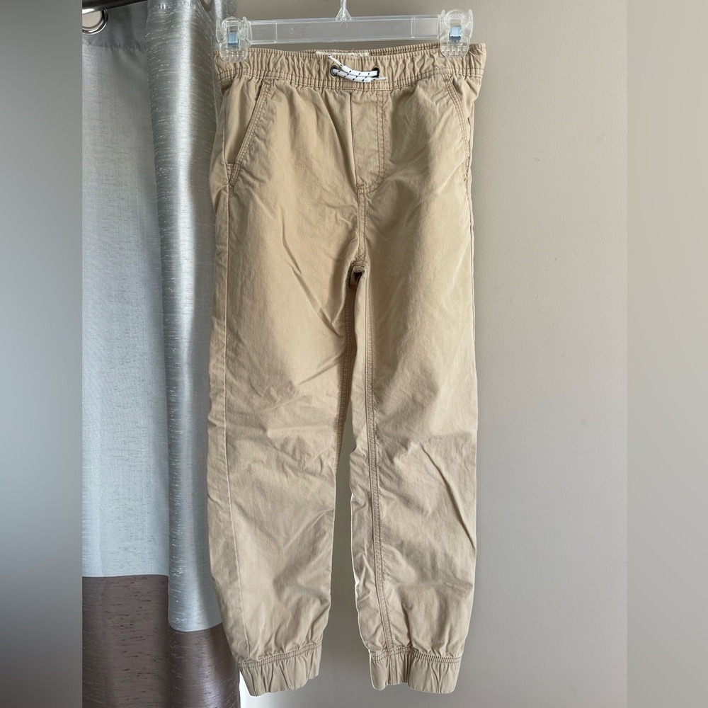 Boys nautica pull on tan joggers, 10